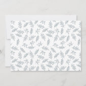 Modern Slate Blue Surprise Foto Verloving Aankondiging (Achterkant)