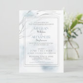 Modern Slate Blue Waterverf Splash Kaart (Staand voorkant)