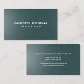 Modern Slate Grey Creative Manager-Visitekaartje Visitekaartje (Voorkant / Achterkant)
