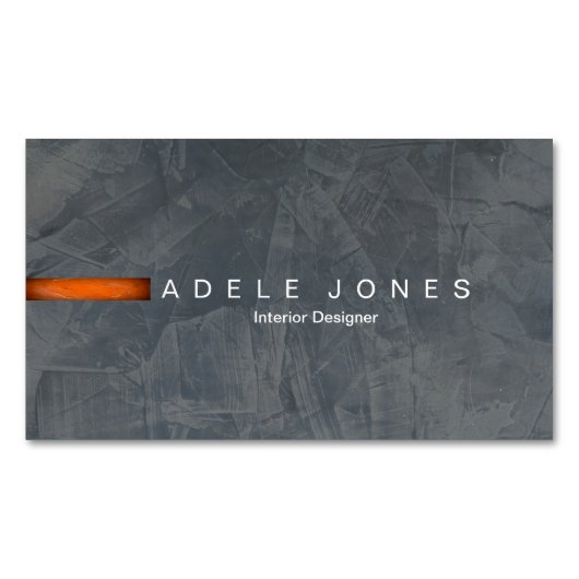 Modern Slate Magnetisch Visitekaartje (Voorkant)