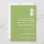 Modern Slate Stripes Pineapple Weddenschap groen Kaart (Voorkant)