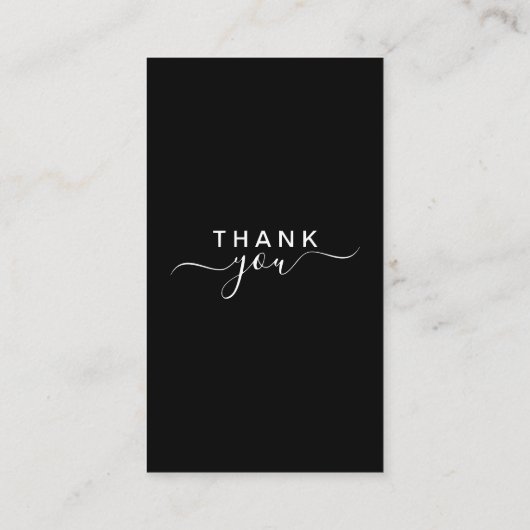 Modern Sleek Black Google Review QR Code Visitekaartje (Achterkant)