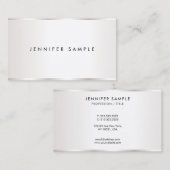 Modern Sleek Design Template Luxe Premium Silk Visitekaartje (Voorkant / Achterkant)