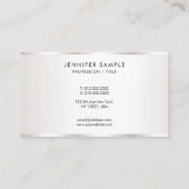 Modern Sleek Design Template Luxe Premium Silk Visitekaartje (Achterkant)
