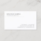 Modern Sleek Minimalist Template Professional Visitekaartje (Voorkant)