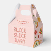 Modern Slice Baby 1st verjaardag Bedankdoosjes (Achterkant)