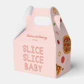 Modern Slice Baby 1st verjaardag Bedankdoosjes (Voorkant Zijde)