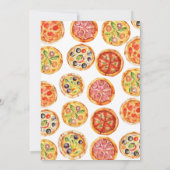 Modern Slice Baby Pizza Baby shower Kaart (Achterkant)