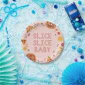 Modern Slice Baby Pizza Party Papieren Bordje (Feest)