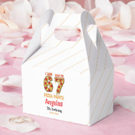 Modern Slice Slice Boy Six Seven Birthday Party Bedankdoosjes