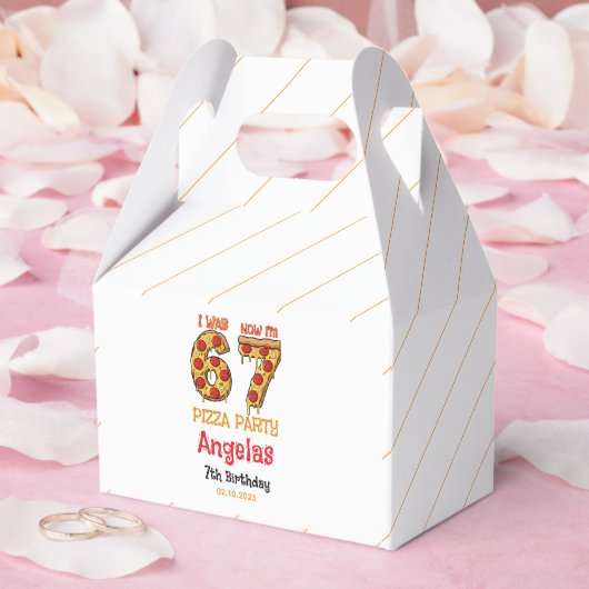 Modern Slice Slice Boy Six Seven Birthday Party Bedankdoosjes (Huwelijk)