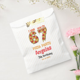 Modern Slice Slice Boy Six Seven Birthday Party Bedankzakje