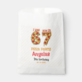 Modern Slice Slice Boy Six Seven Birthday Party Bedankzakje (Voorkant)