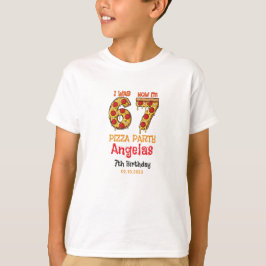 Modern Slice Slice Boy Six Seven Birthday Party T-shirt