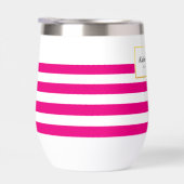 MODERN SLIM GESTREEPT PATROON stijlvol roze goud (Rechts)