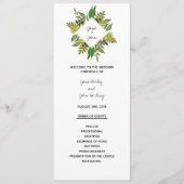 Modern sloopprogramma programmakaart (Voorkant)