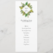 Modern sloopprogramma programmakaart (Achterkant)