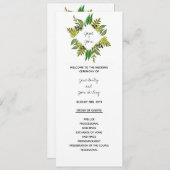 Modern sloopprogramma programmakaart (Voorkant / Achterkant)