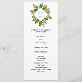 Modern sloopprogramma programmakaart