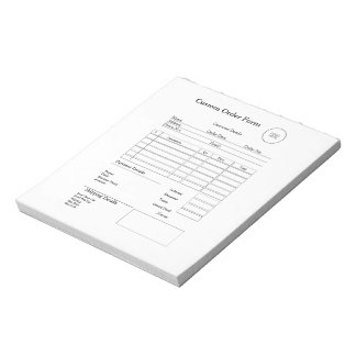 Modern Small Business custom order Sales Receipt Notitieblok