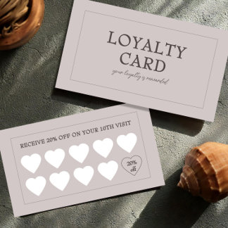 Modern Small Business Customer Stamp Reward Klantenkaartje