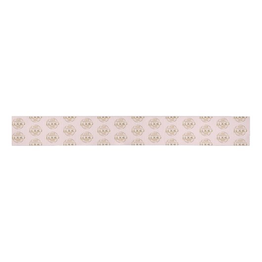 Modern Small Business Logo Promotional Branded Grosgrain Lint (Voorkant)