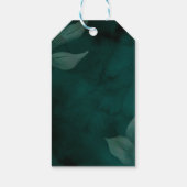 modern smaragdgroen en leBridal Shower Gift Labels Cadeaulabel (Achterkant)