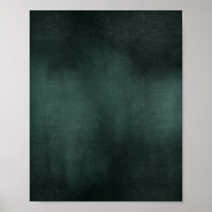 Modern smaragdgroen zwart poster