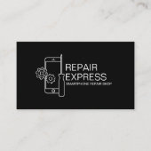 Modern Smartphone Repair Black and white Visitekaartje (Voorkant)