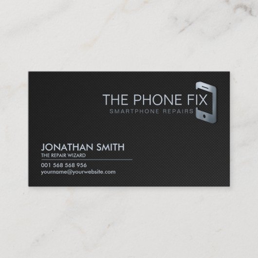 Modern Smartphone Repair Visitekaartje (Voorkant)