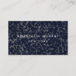 Modern Smoky Black White Marble Minimalist Luxer Visitekaartje
