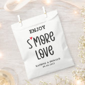 Modern S'more Love Wedding Favor Bag Bedankzakje (Geknipt)