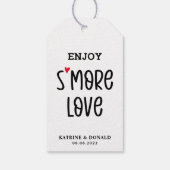Modern S'more Love Wedding Gift Labels Cadeaulabel (Achterkant)