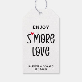 Modern S'more Love Wedding Gift Labels Cadeaulabel