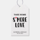 Modern S'more Love Wedding Gift Labels Cadeaulabel (Voorkant)