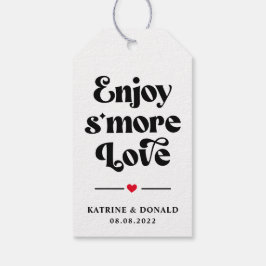 Modern S'more Love Wedding Gift Labels Cadeaulabel