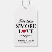 Modern S'more Love Wedding Gift Labels Cadeaulabel (Voorkant)