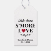 Modern S'more Love Wedding Gift Labels Cadeaulabel (Achterkant)