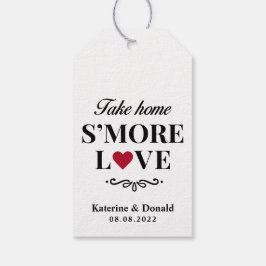 Modern S'more Love Wedding Gift Labels Cadeaulabel