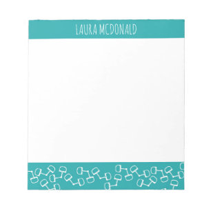 Modern Snaffle Bit Horse-notebook - Blauwgroen Notitieblok