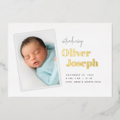 Modern Snapshot | Aankondiging Folie geboorte (Voorkant)