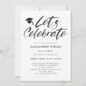 Modern Snapshot Collage Afstuderen Kaart (Achterkant)