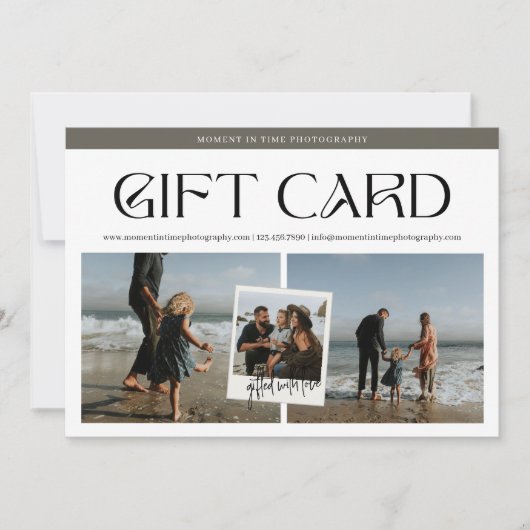 Modern Snapshot Fotofotografie Cadeaubon (Voorkant)