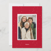 Modern Snapshot Merry en Bright 2 foto Feestdagenkaart (Achterkant)