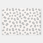 Modern Sneeuw Luipaard Patroon Gift Inpakpapier Vel (Voorkant 2)