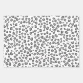 Modern sneeuwhoes, grijs zwart, wit, afdrukken inpakpapier vel (Voorkant 3)