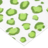 Modern Sneeuwhoopspatroon Dierlijk afdrukken Groen Tafelkleed (Gekanteld)