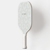 Modern Sneeuwleopard Skin Pattern Pickleball Paddle (Links)