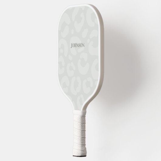 Modern Sneeuwleopard Skin Pattern Pickleball Paddle (Links)