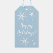 Modern Sneeuwvlok gepersonaliseerd cadeau Label Cadeaulabel (Achterkant)